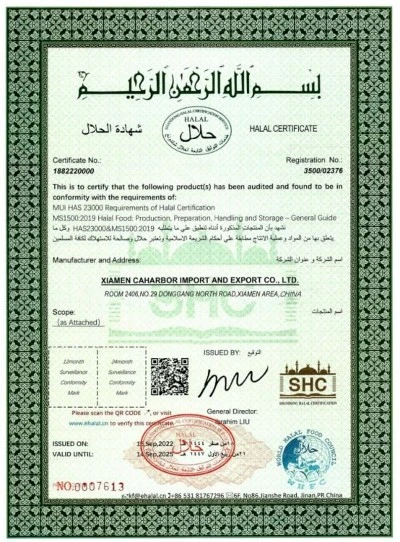 HALAL CERTIFICATE HALAL CERTIFICATE